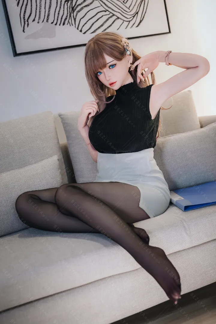 155cm (5ft1) Eカップ 軽量 シリコン ラブドール, 可動式顎 ヘッド Mandragora